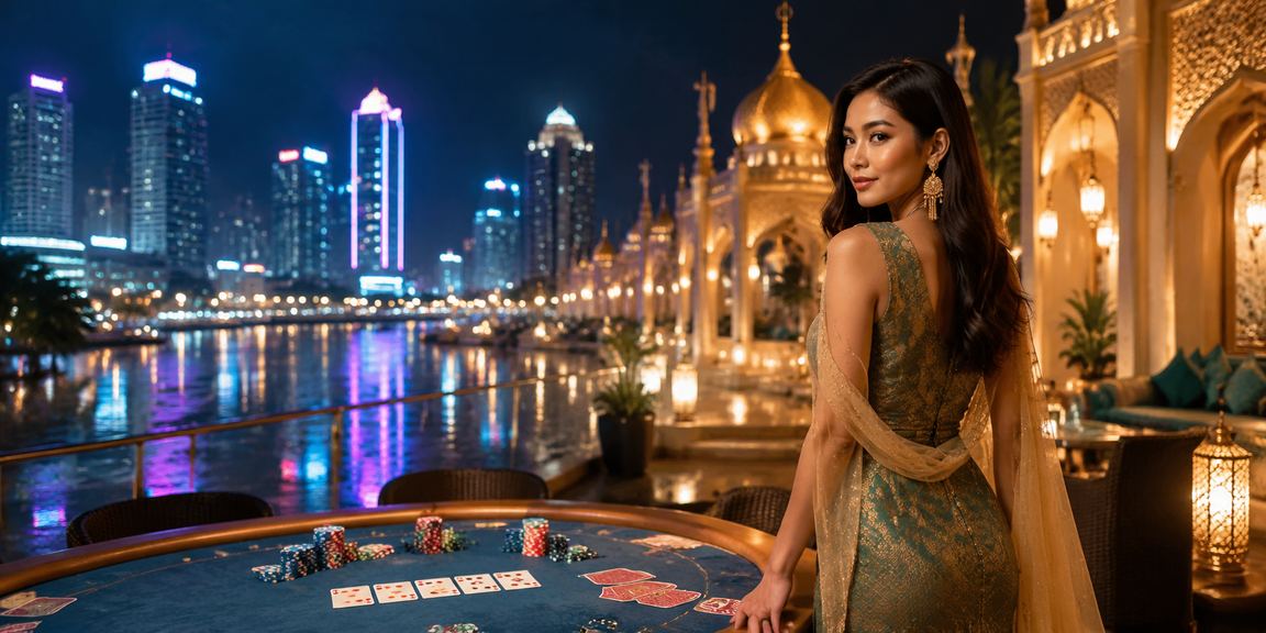 Pemain menggunakan tip bertaruhan poker di Petaling Jaya